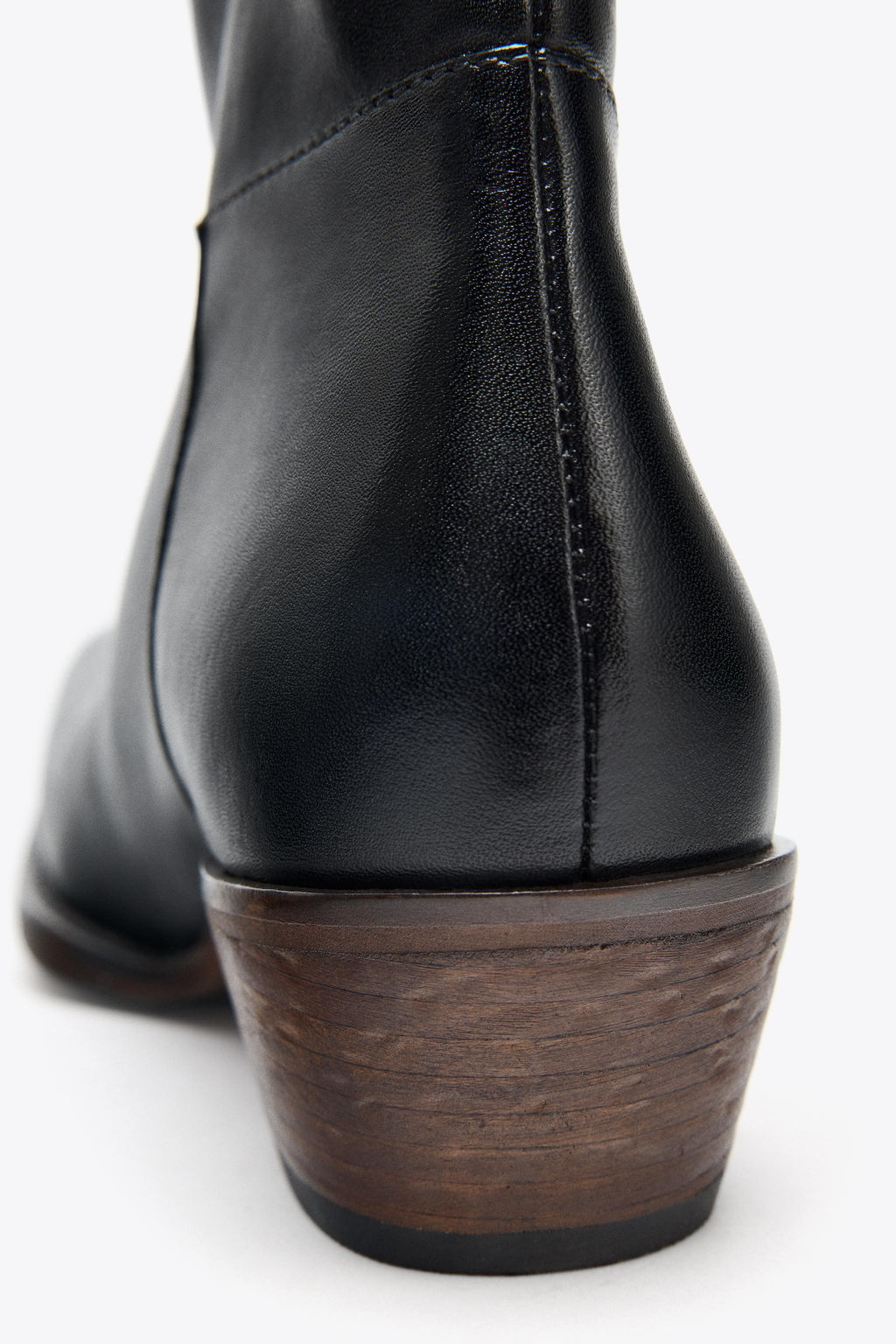 LEATHER COWBOY ANKLE BOOTS - Zara фото 8
