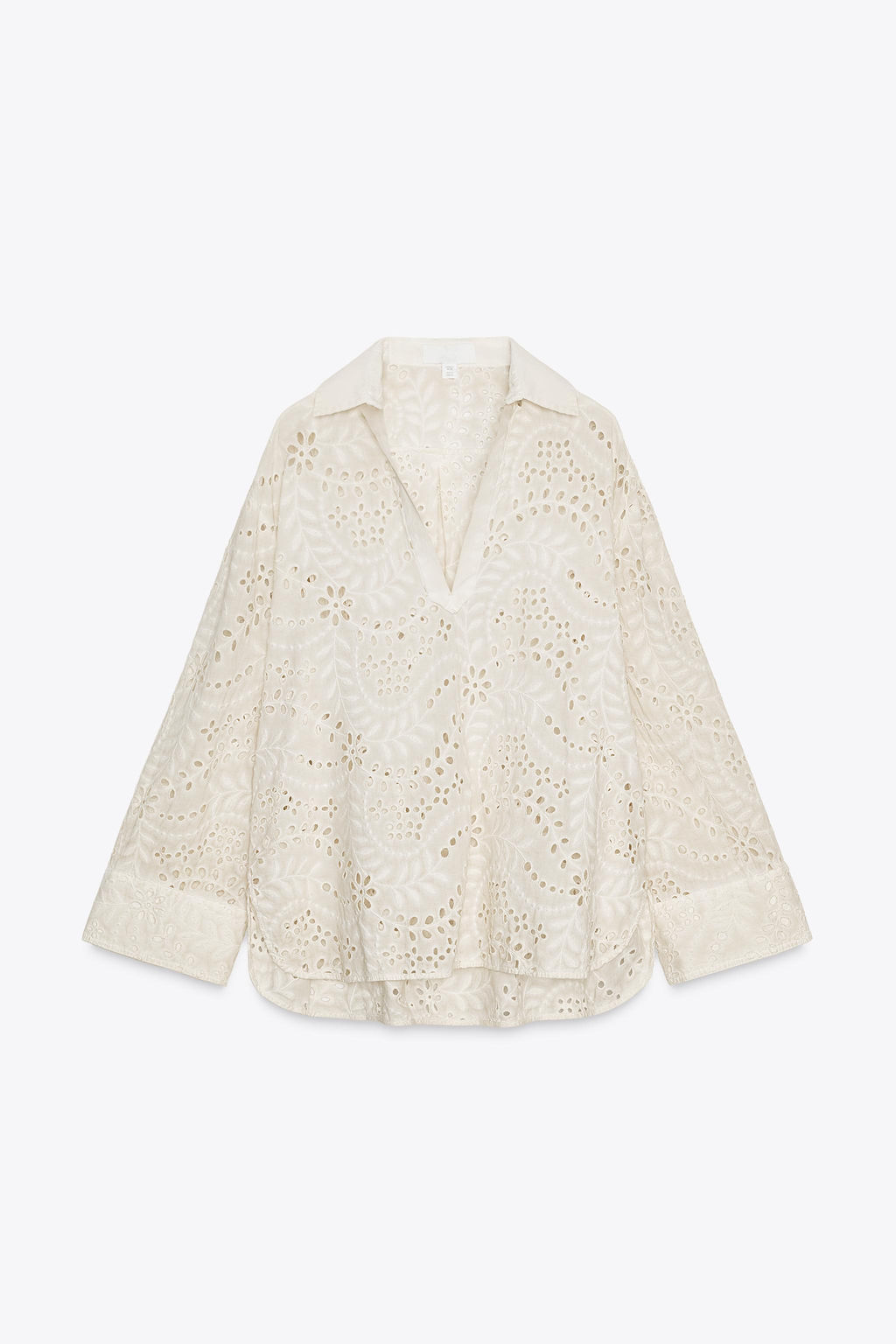 ZW COLLECTION SHIRT WITH CUTWORK EMBROIDERY