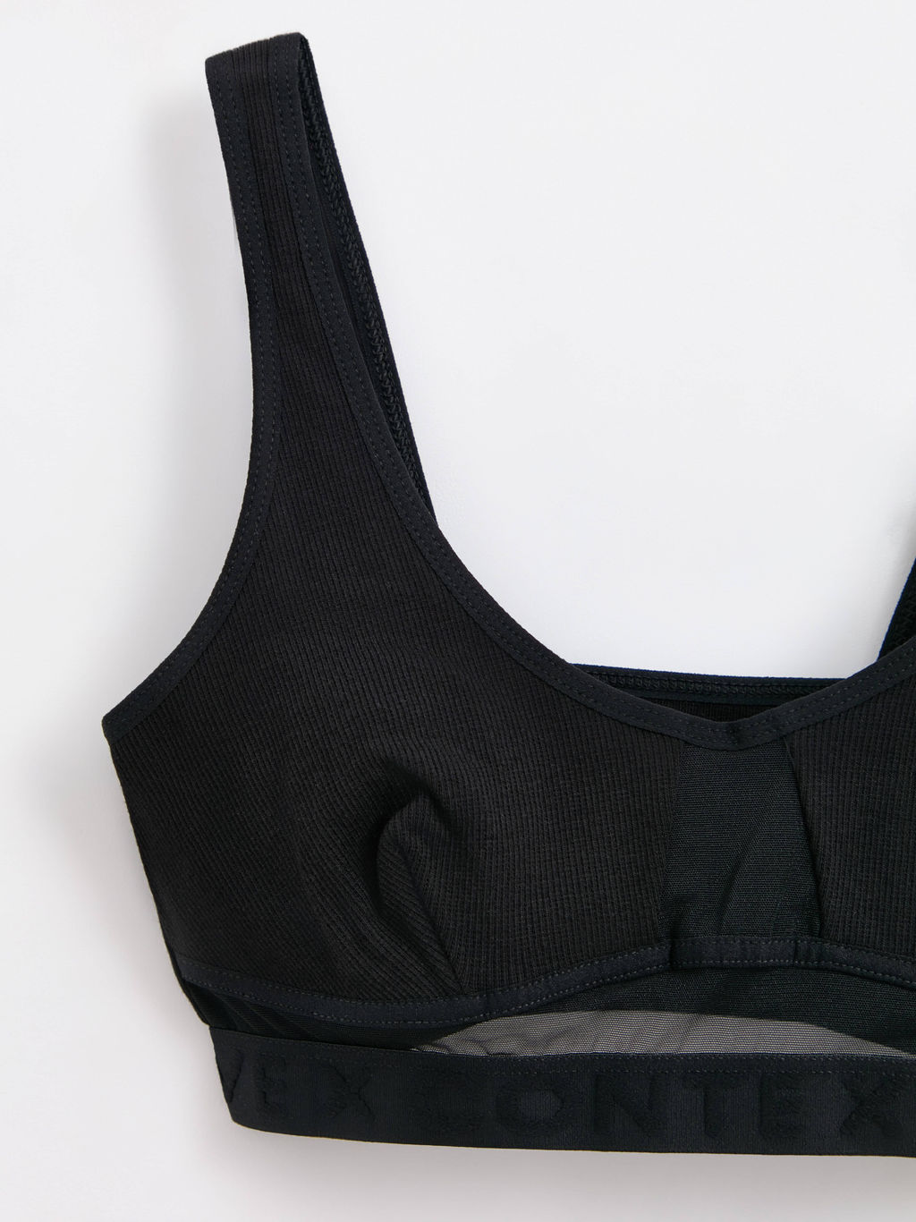 CONTE RIB WITH MESH LBE 2492 Бюстье женское black - Conte elegant фото 6