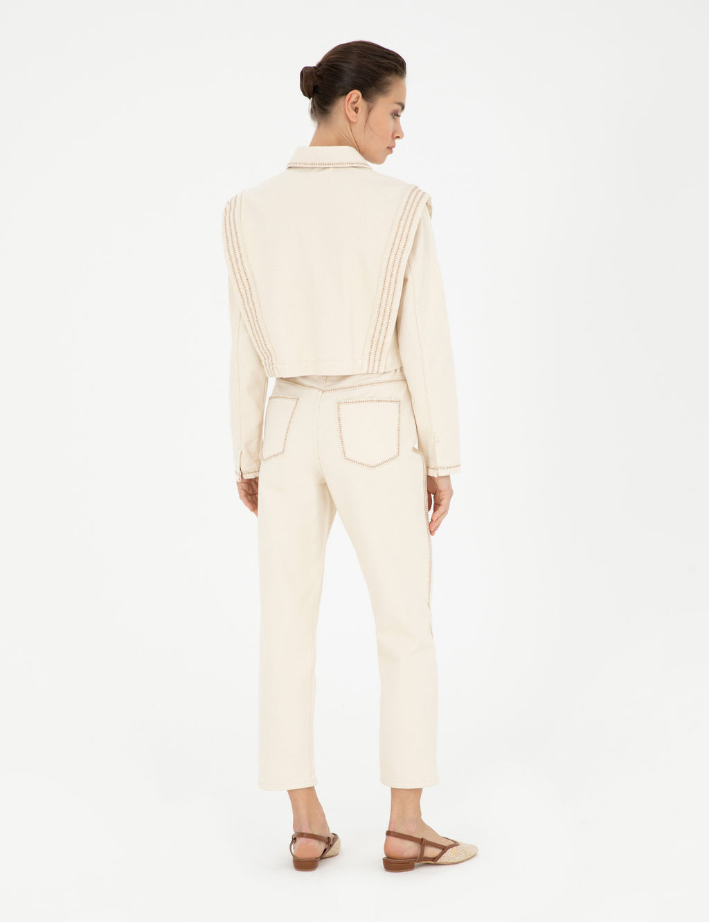 Krem Carrot Fit Spor Pantolon