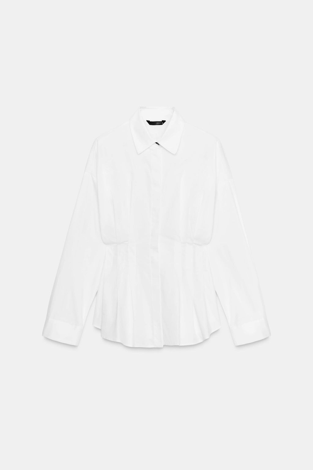 PLEATED POPLIN SHIRT - Zara фото 8