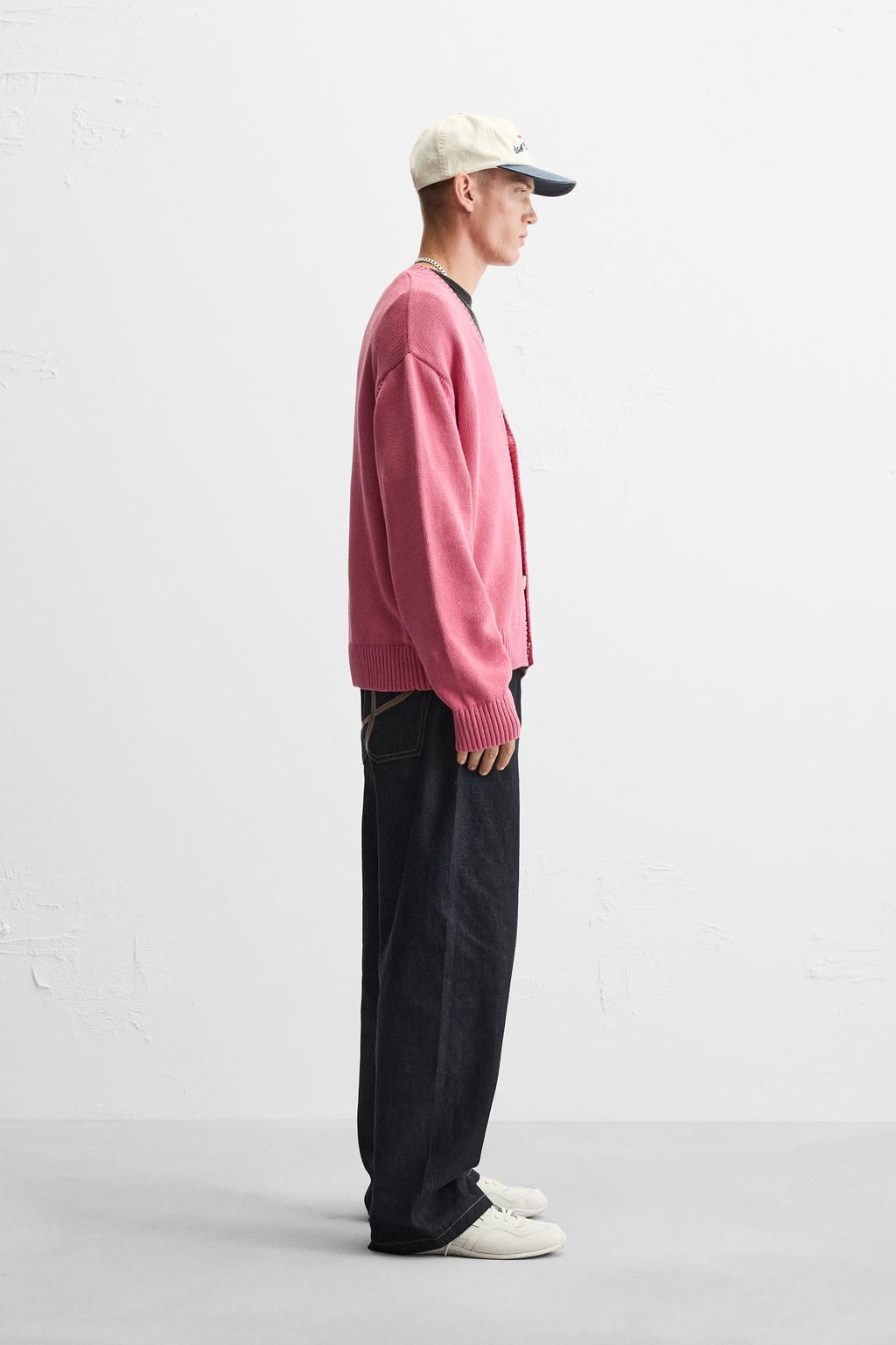 TEXTURED COTTON CARDIGAN - Zara фото 4