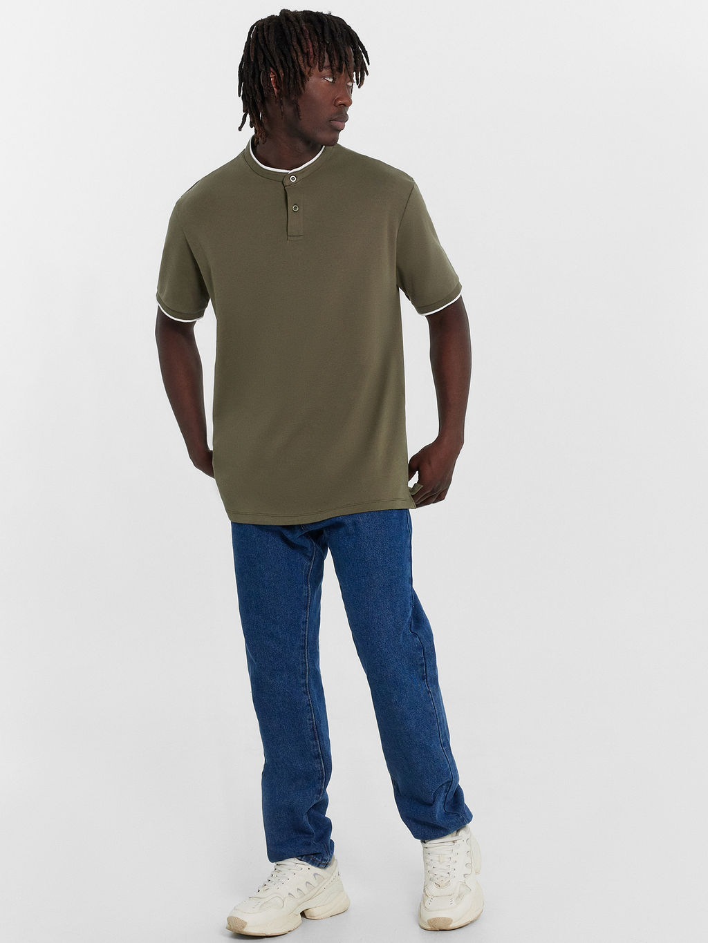 Поло мужское хаки серый хаки 111849/1 - Mark formelle фото 3