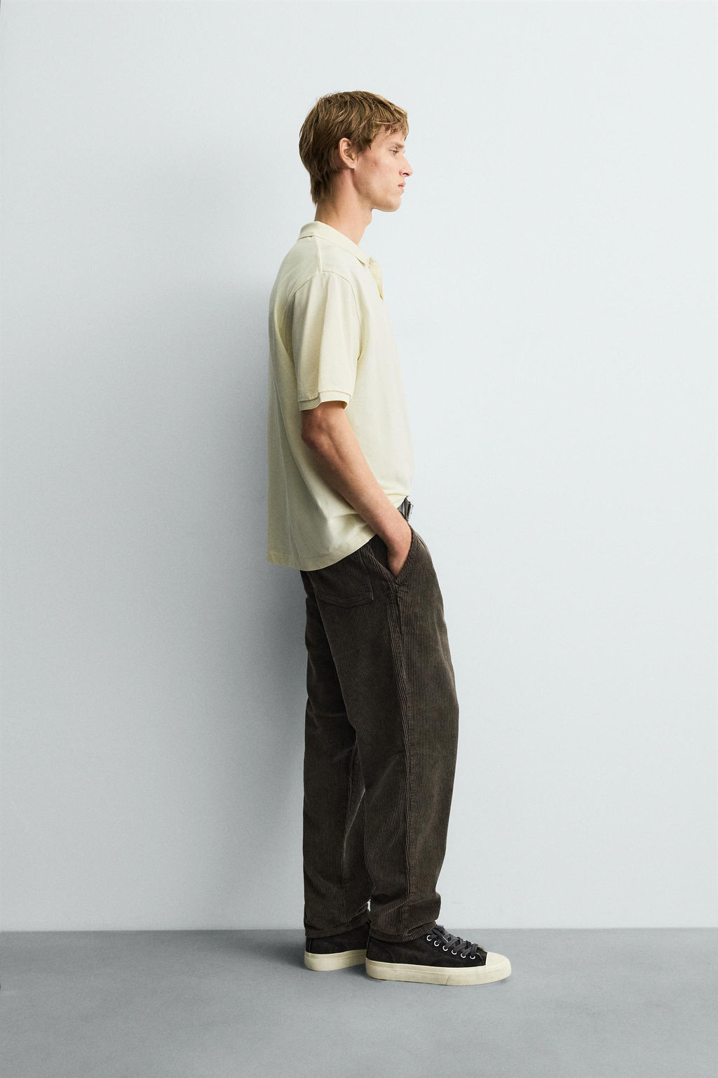 CARROT FIT CORDUROY TROUSERS - Zara фото 4