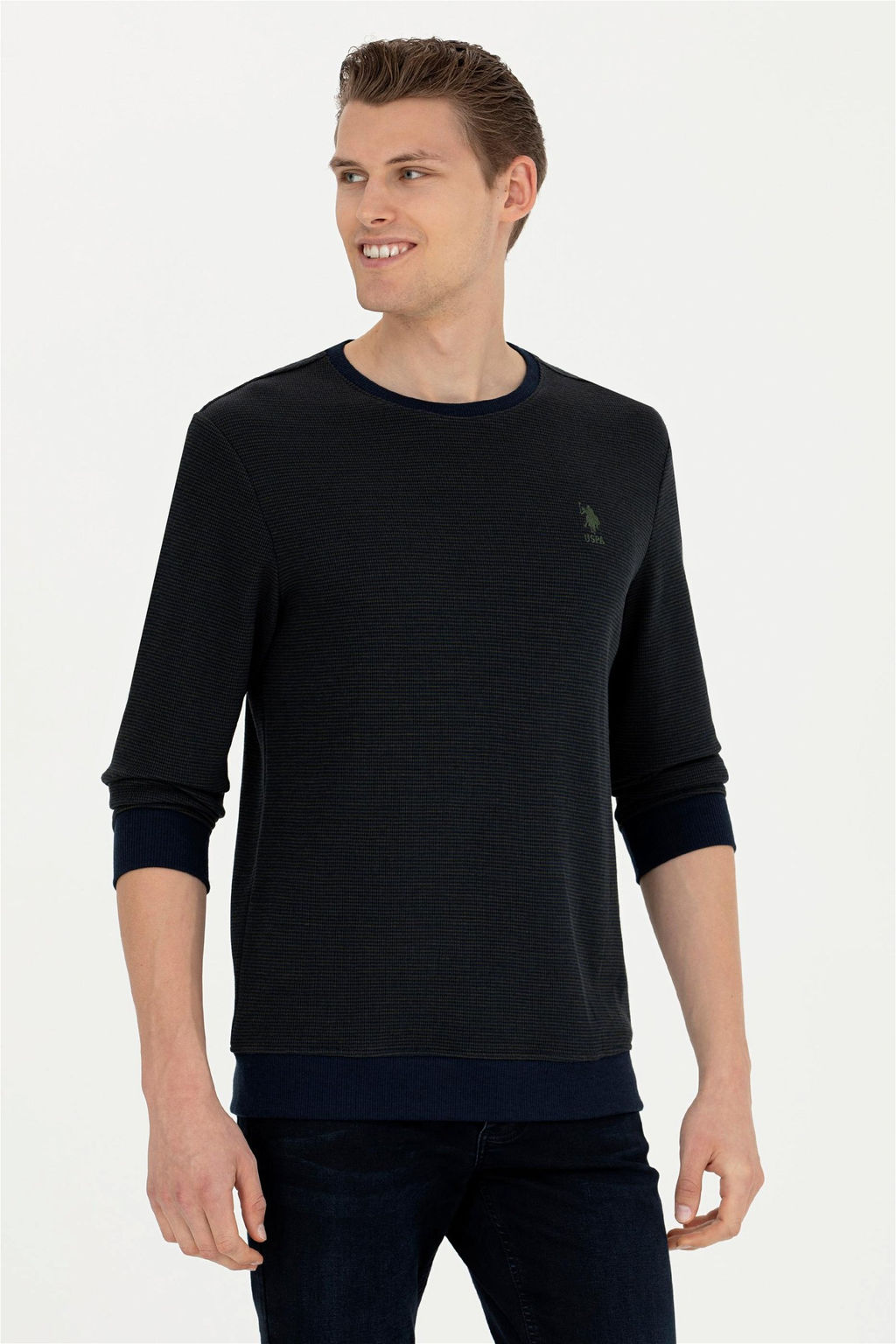 U. S. Polo Assn / Мужской темно-синий свитшот - U.s. polo assn фото 8