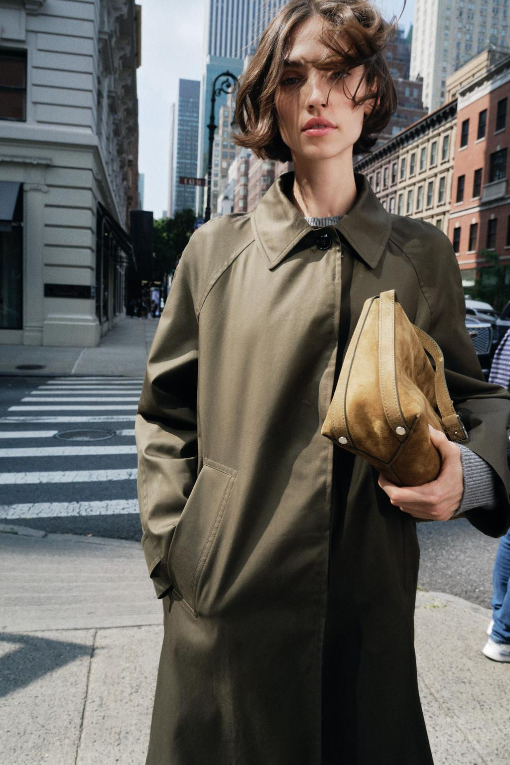 ZW COLLECTION WATER-REPELLENT TRENCH COAT - Zara фото 3