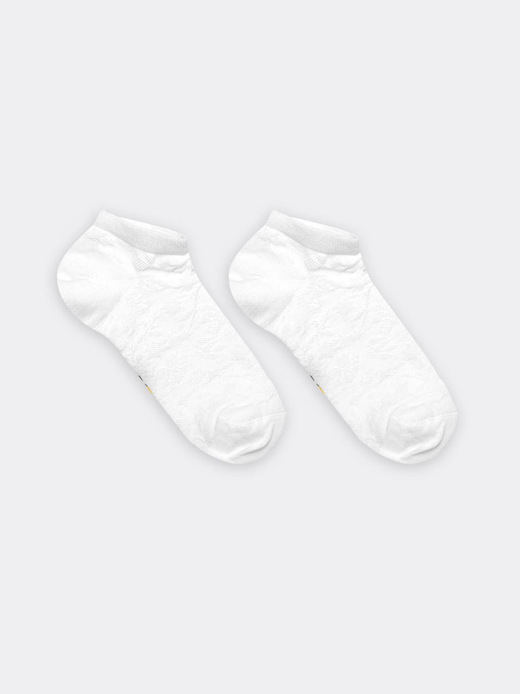 Цена за 5 пар! Носки детские укороченные в белом цвете с сердечками - Mark formelle фото 3