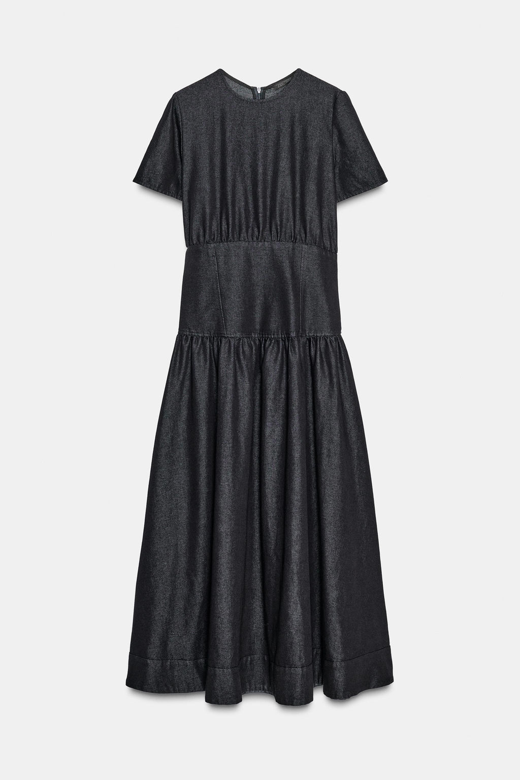 ZW COLLECTION DENIM MIDI DRESS - Zara фото 6