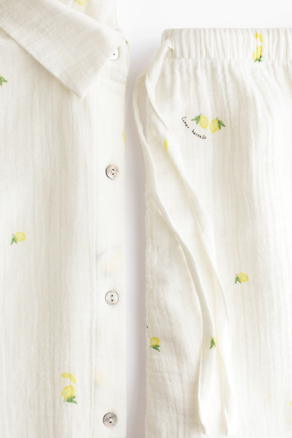 Camisa y pantal?n corto de pijama - H&m фото 14