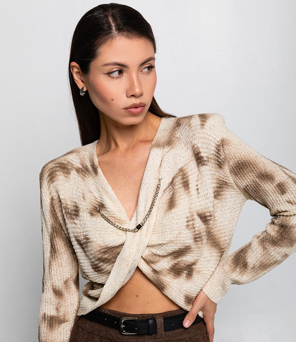 Джемпер #КТ1143, бежевый - Dommod фото 5