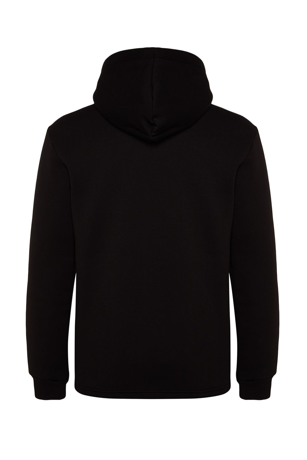 Siyah Regular/Normal Kesim Kapusonlu Etiketli Ici Polar/S?cak Tutan Sweatshirt TMNAW24SW00076