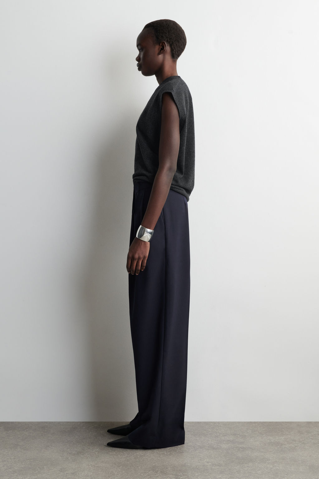 PANTAL?N TWILL WIDE LEG RELAXED FIT - H&m фото 6