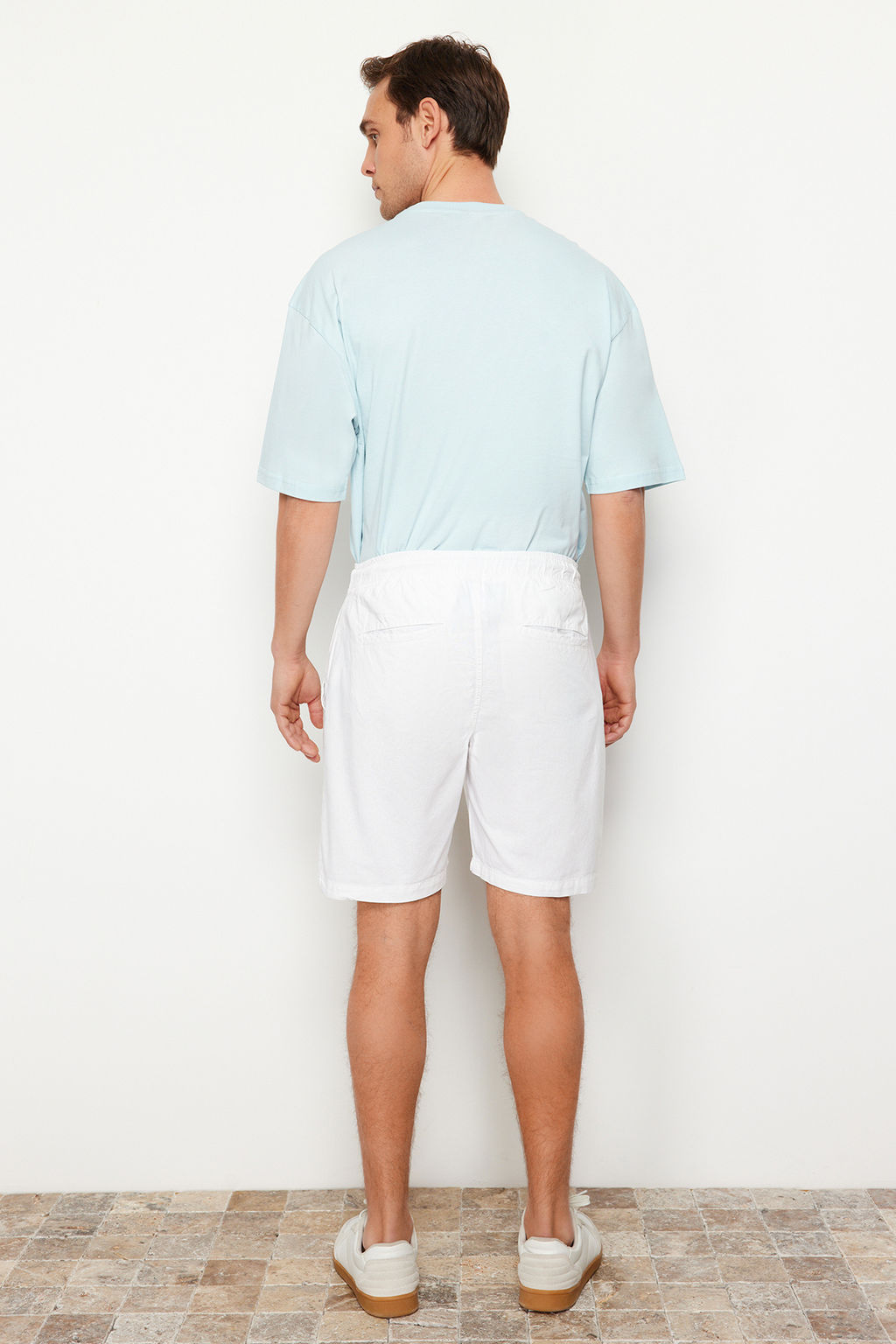 TRENDYOL MAN Haki Loose Fit Pamuklu Bagc?kl? Sort TMNSS23SR00056 - Trendyolmilla фото 7
