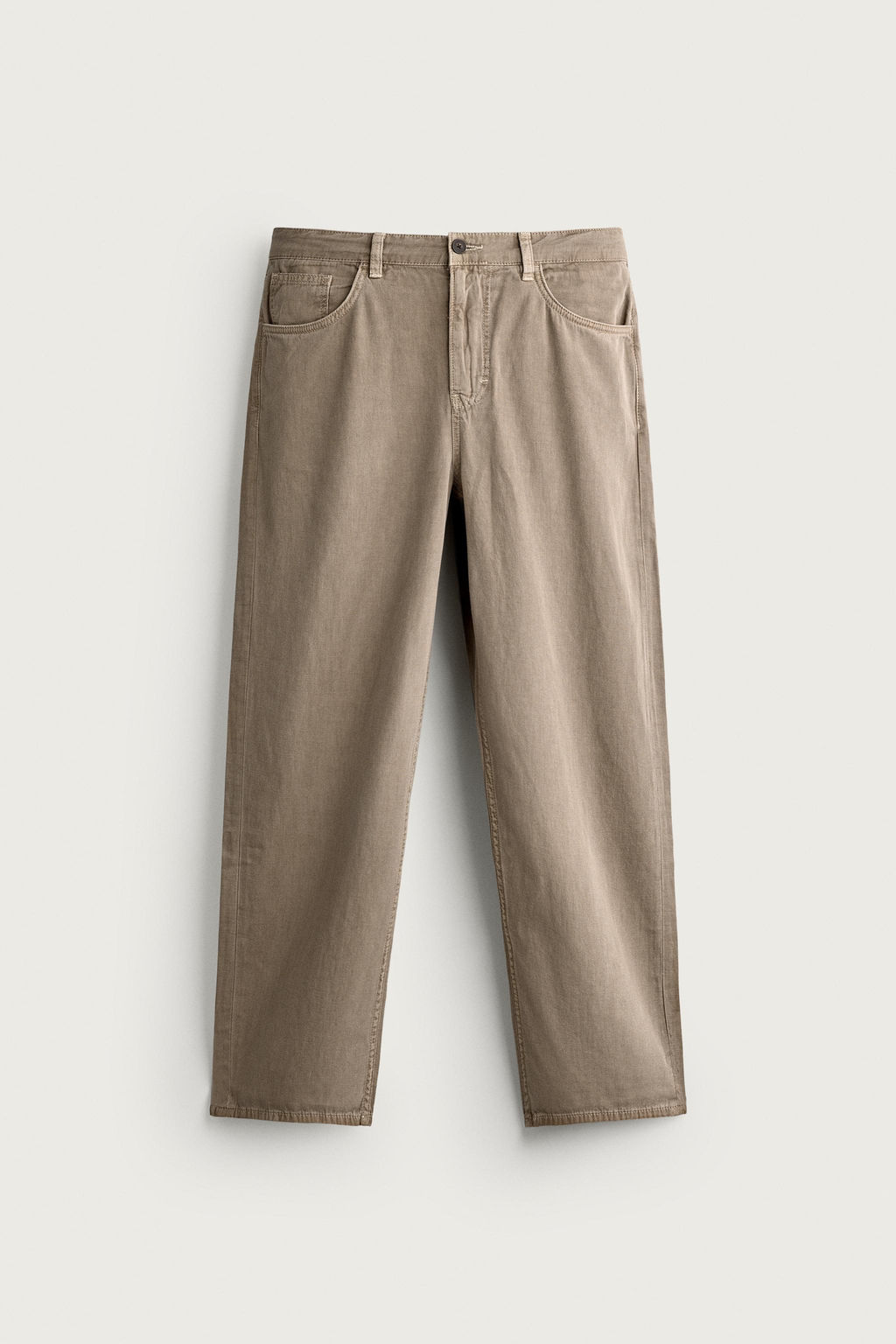 JEANS STRAIGHT FIT / Marr?n claro - Zara фото 7