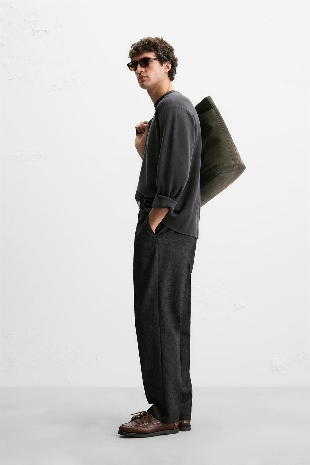 COTTON BLEND TEXTURED SWEATER - Zara фото 4