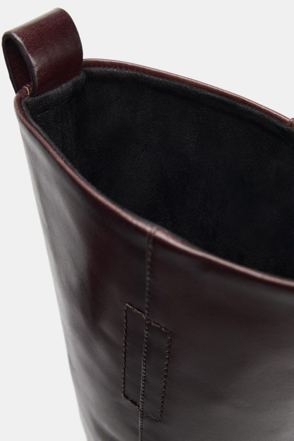 LEATHER BLOCK HEEL BOOTS - Zara фото 7