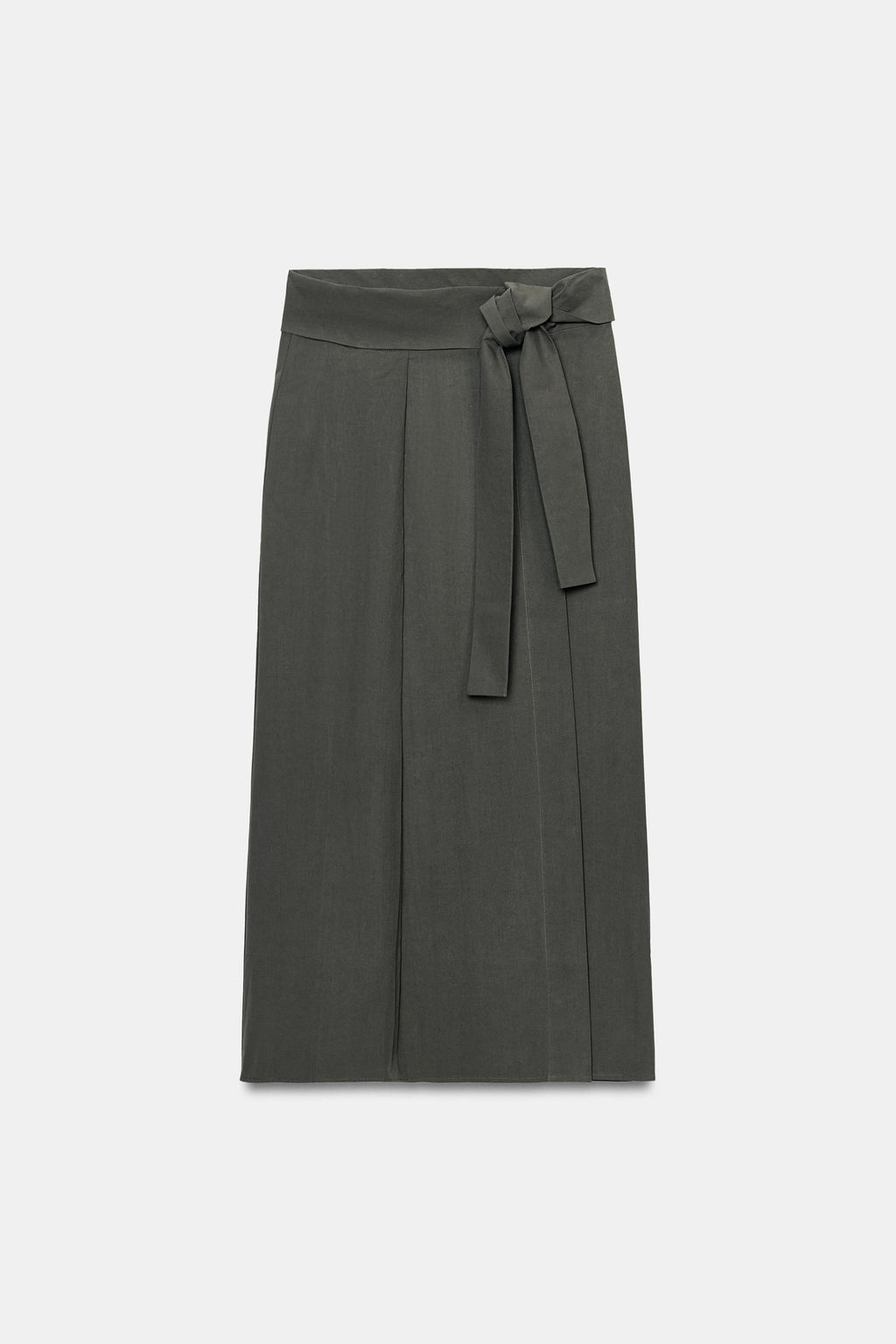 FALDA MIDI CRUZADA / petro lavado - Zara фото 7
