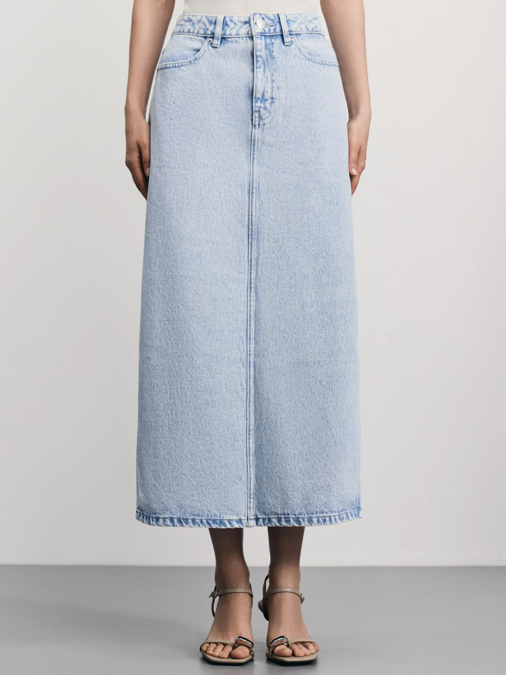 Джинсовая юбка макси / Zarina  фото 2