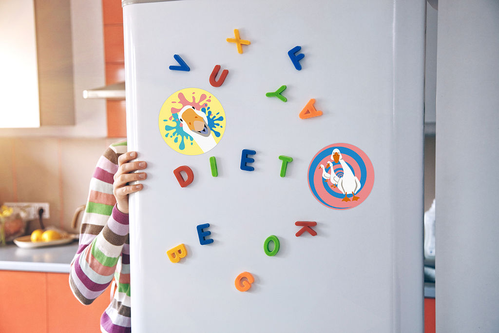 ФРЕЯ PNBM-007 Набор для раскрашивания по номерам (на магните) 9 х 9 см Диско-гуси  фото 4