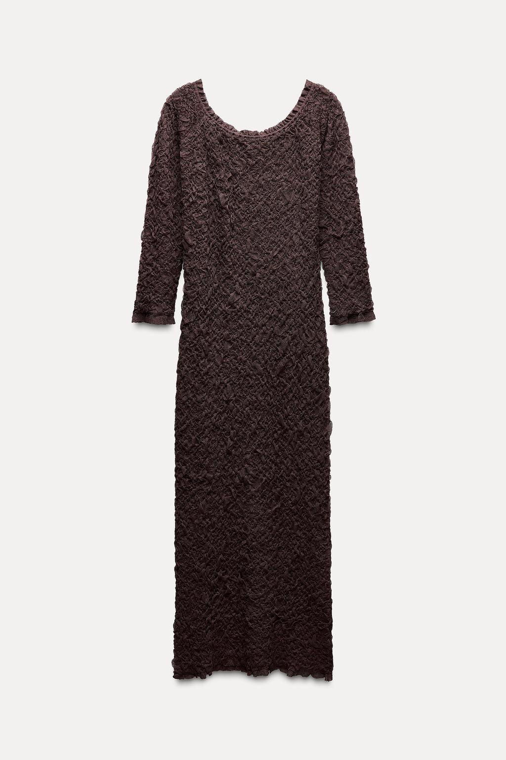 TEXTURED KNIT DRESS - Zara фото 6