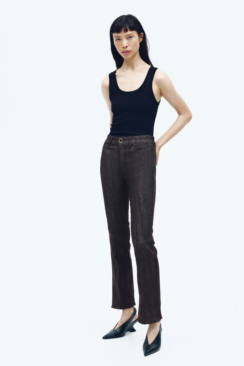 Flared High Ankle Jeans - H&m фото 3