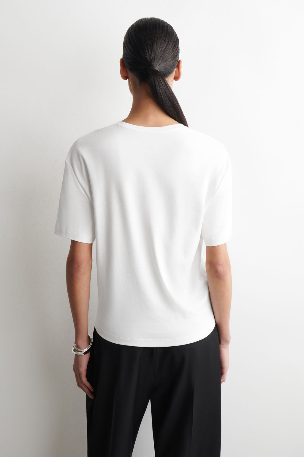 CAMISETA DE ALGOD?N CON CUELLO REDONDO - H&m фото 6