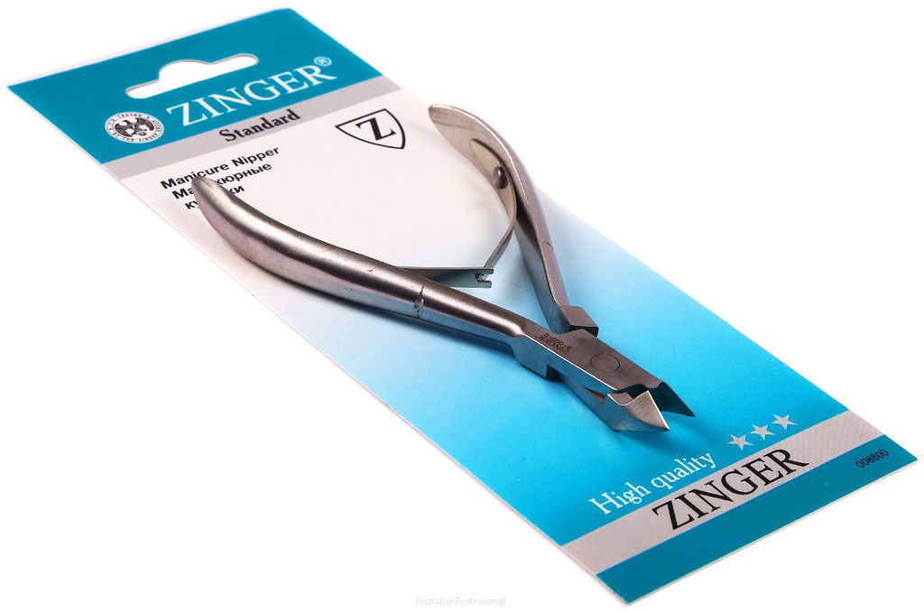 Zinger Кусачки маникюрные для кутикулы / Standard B002 FD LJ-2spr, двойная пружина, серебристый матовый фото 2