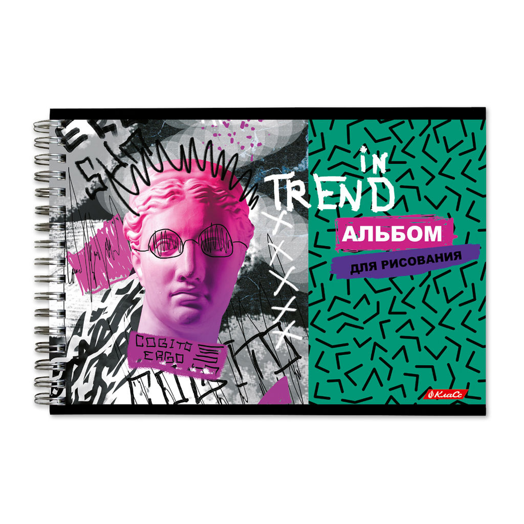 Светоч 40АЛГР4_1_3_9 Альбом для рисования 100 г/м2 A4 29 х 20.5 см 4 шт. на гребне 40 л. 000238 Игры разума