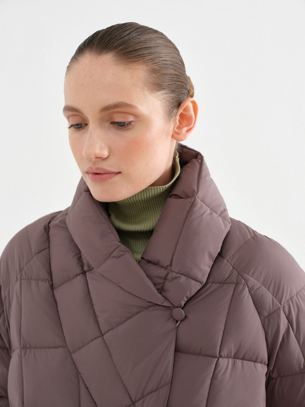 Conso/WDL 230528 - cappuccino Пуховое пальто фото 2