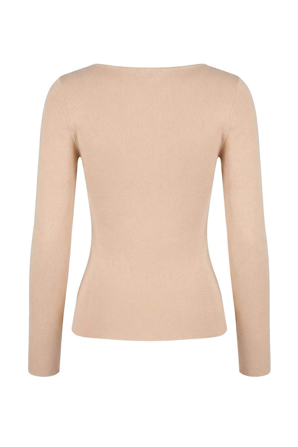 Tas Yumusak Dokulu Kay?k Yaka Triko Kazak TWOAW26KZ00293