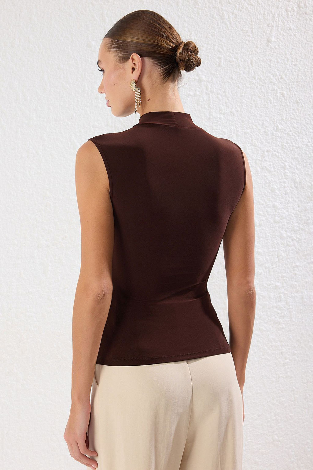 Trendyolmilla Siyah Aksesuar Detayl? Orme S?k Bluz TPRSS25BZ00020  фото 4