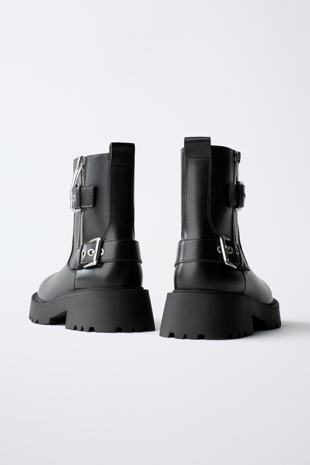 ANKLE BOOTS WITH BUCKLES - Zara фото 5