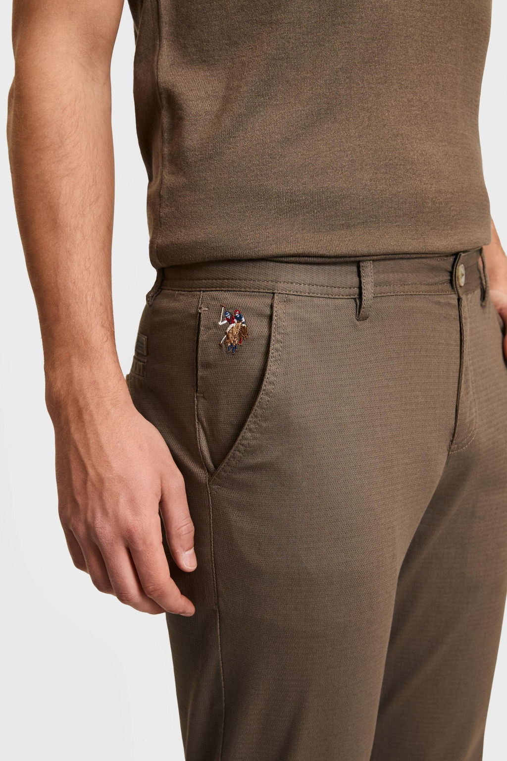 Erkek Vizon Kanvas / Chino Pantolon