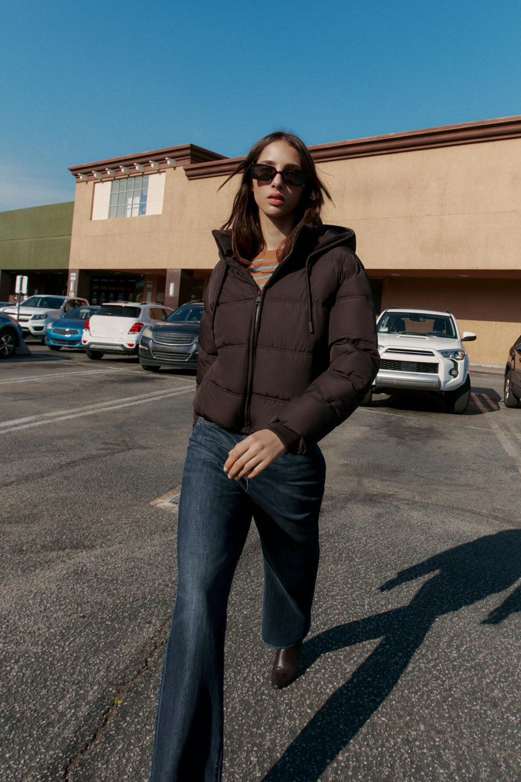 WATER AND WIND PROTECTION SHORT PUFFER ANORAK - Zara фото 17