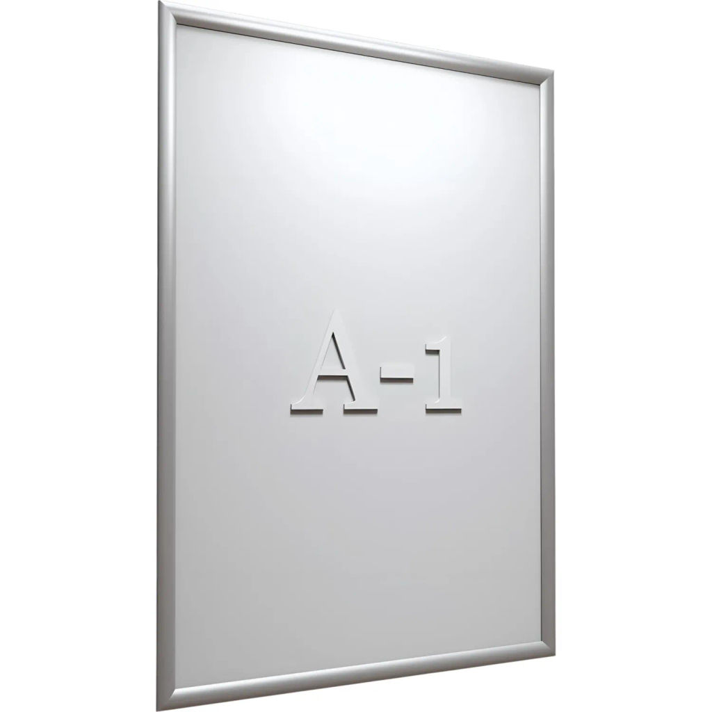 Рамка А1 Attache, алюм.клик-профиль 25 мм, настенная