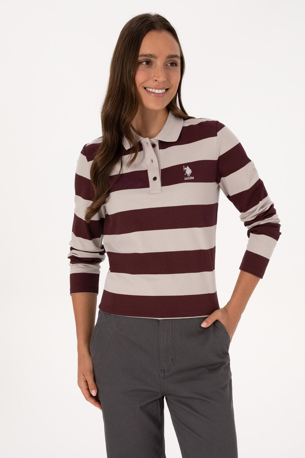 Kad_n Bordo Sweatshirt Sepette S_rpriz _ndirim