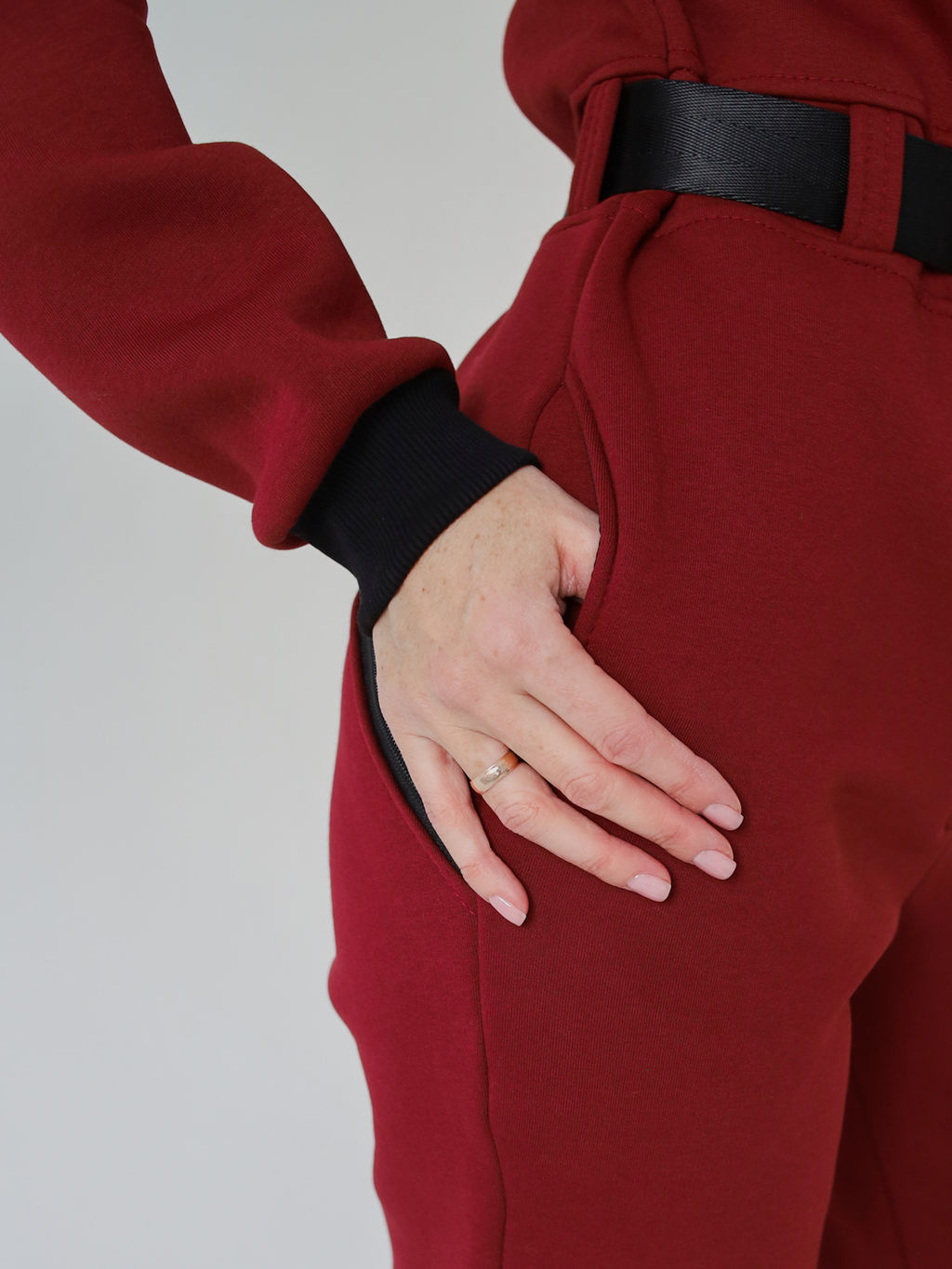 Комбинезон утепленный NOT FOR ALL женский, бордо - Inzibe фото 7