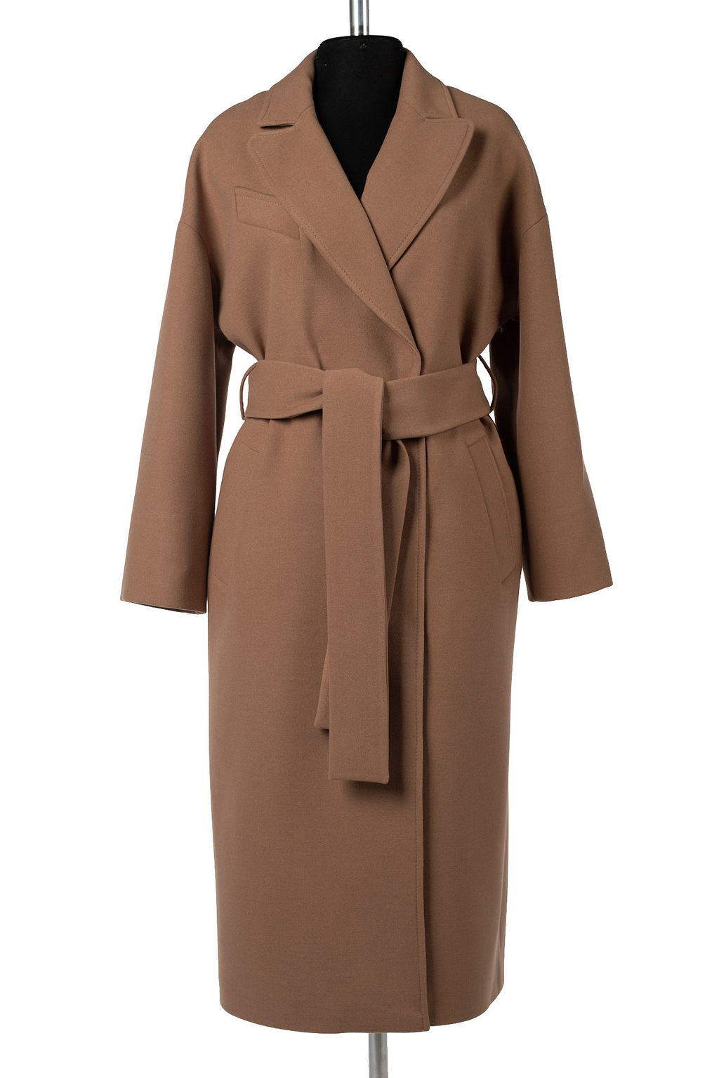 01-12005 Пальто женское демисезонное (пояс)