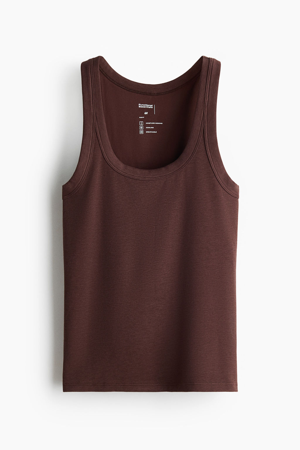 Camiseta sin mangas en canal? Cooling Slim Fit - H&m фото 2