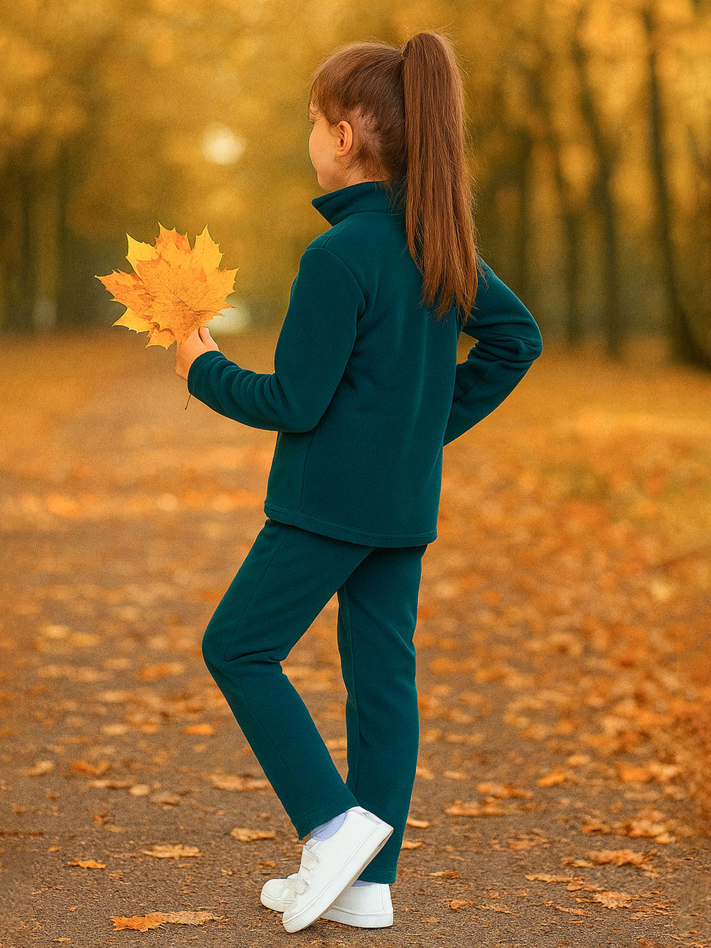 Костюм детский изумрудный 7052г(ш) (104)