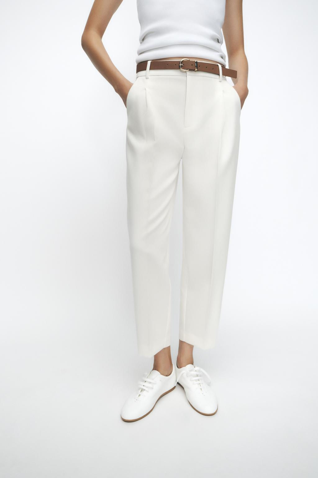 DARTED TROUSERS WITH BELT - Zara фото 4