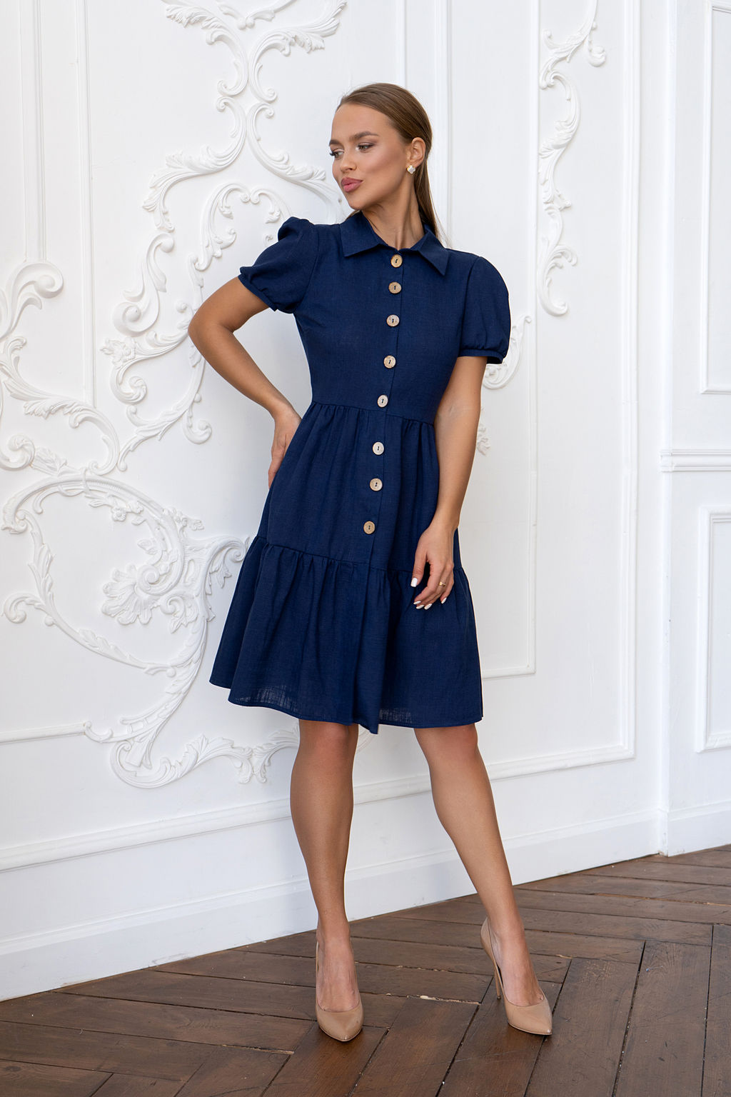 Платье Open Style 5309 синий