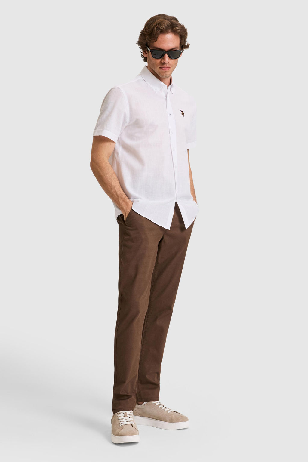 Erkek Kahverengi Kanvas / Chino Pantolon