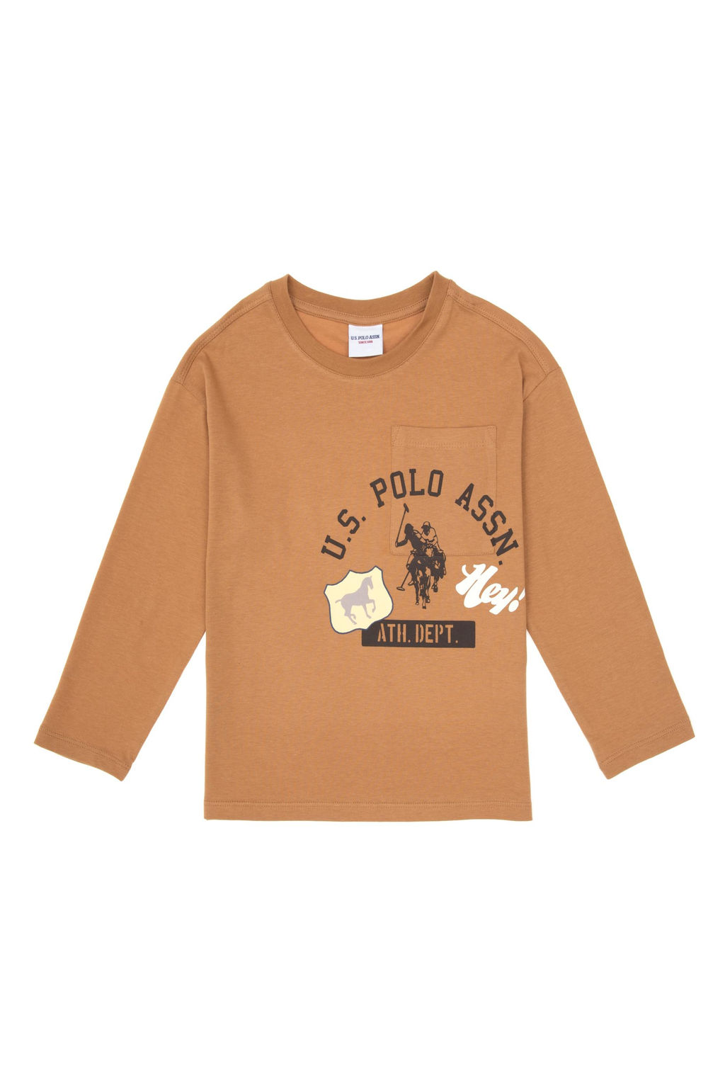 Erkek _ocuk Camel Bisiklet Yaka Sweatshirt