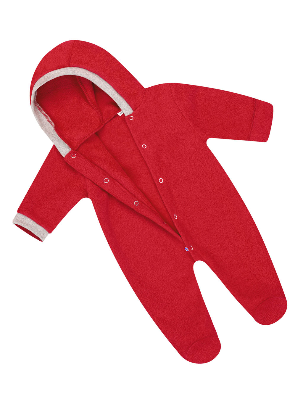 Комбинезон ясельный флисовый красный
