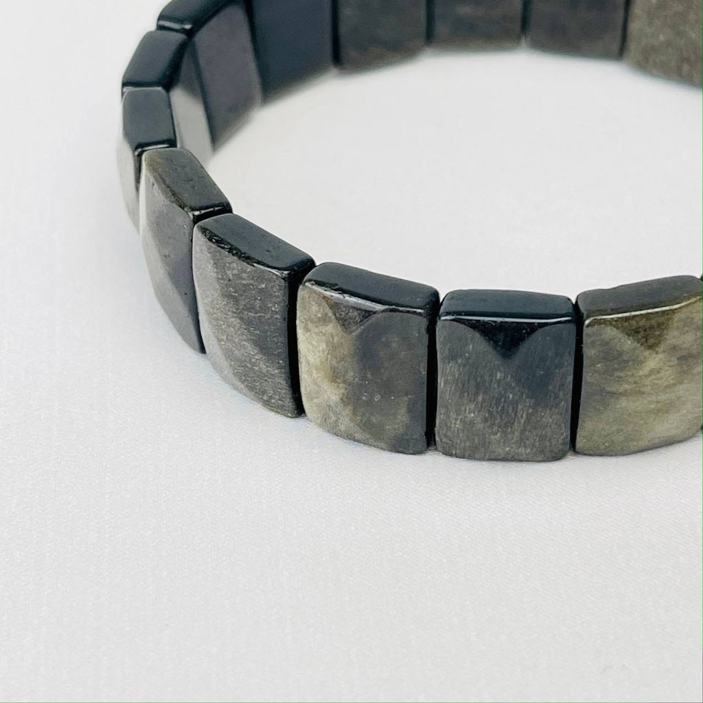 Браслет из золотистого Обсидиана 20 см - Радуга самоцветов фото 2