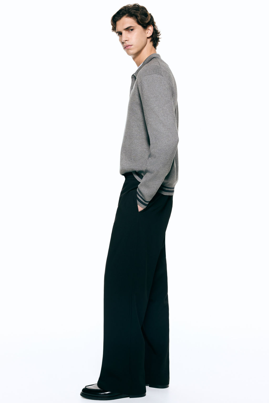 Polo de manga larga Relaxed Fit - H&m фото 7
