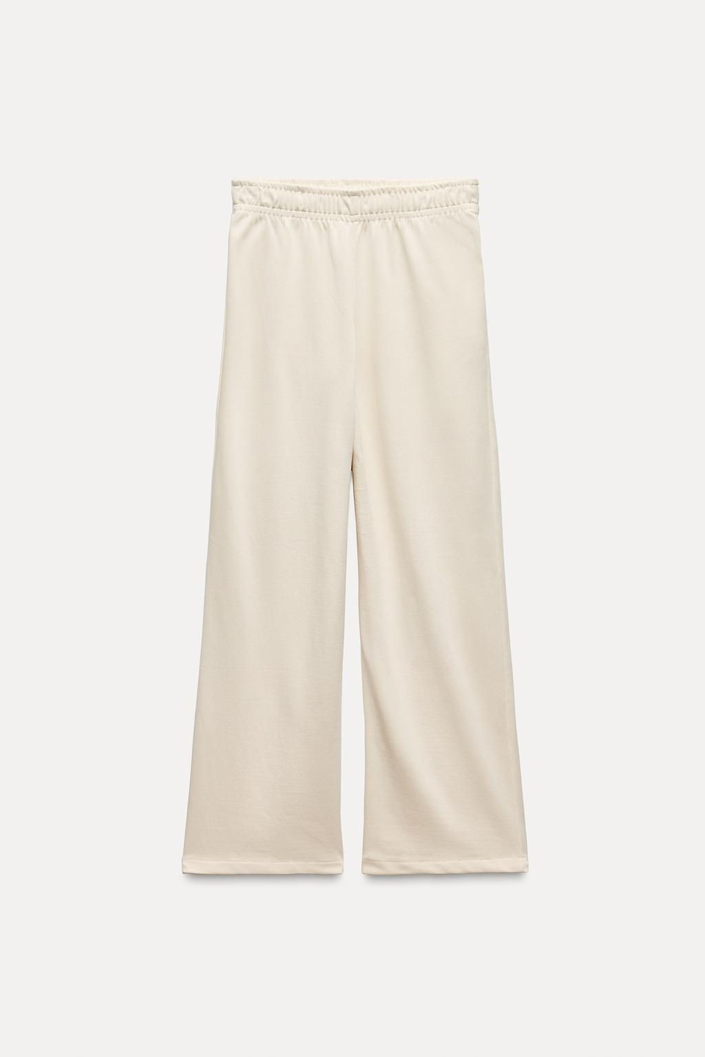 COTTON STRAIGHT-LEG TROUSERS - Zara фото 6