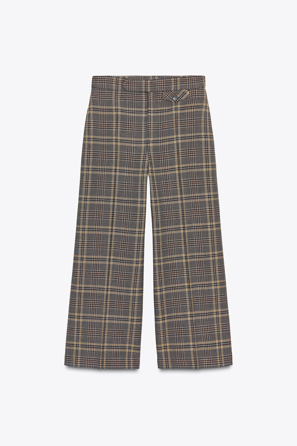 ZW COLLECTION CHECK ANKLE GRAZER TROUSERS