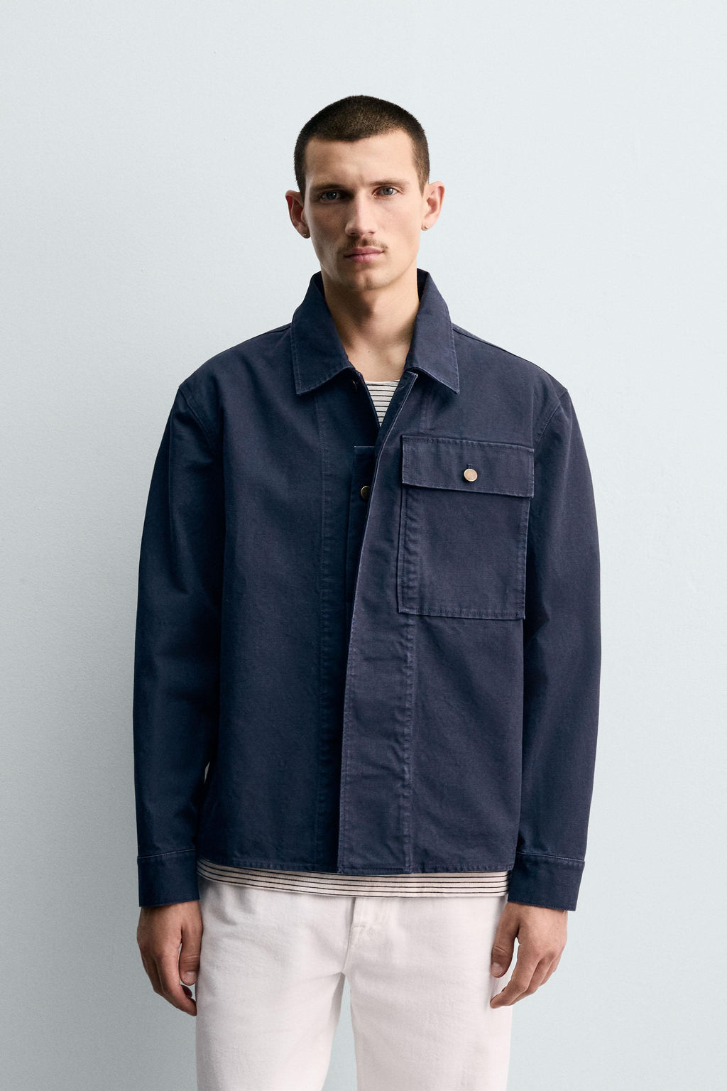CANVAS POCKET OVERSHIRT